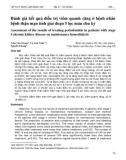 Đánh giá kết quả điều trị viêm quanh răng ở bệnh nhân bệnh thận mạn tính giai đoạn 5 lọc máu chu kỳ