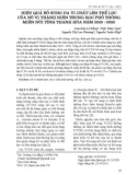 Hiệu quả bổ sung đa vi chất lên thể lực của nữ vị thành niên trung học phổ thông miền núi tỉnh Thanh Hóa năm 2019-2020