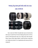 Những ống kính phổ biến nhất cho máy ánh số DSLR