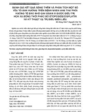 Đánh giá kết quả sống thêm và phân tích một số yếu tố ảnh hưởng trên bệnh nhân ung thư phổi không tế bào nhỏ giai đoạn III được điều trị hoá xạ đồng thời phác đồ etoposide/cisplatin và kỹ thuật xạ trị điều biến liều