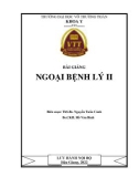 Bài giảng Ngoại bệnh lý 2: Phần 1 - Trường ĐH Võ Trường Toản