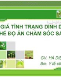 Bài giảng Đánh giá tình trạng dinh dưỡng và chế độ ăn chăm sóc sắc đẹp - Hà Diệu Linh