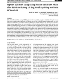 Nghiên cứu tình trạng kháng insulin trên bệnh nhân tiền đái tháo đường có tăng huyết áp bằng mô hình HOMA2-IR