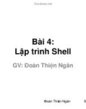 Bài giảng Phần mềm nguồn mở: Bài 4 - Đoàn Thiện Ngân