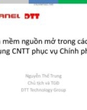 Bài giảng Phần mềm nguồn mở trong các ứng dụng công nghệ thông tin phục vụ Chính phủ