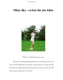 Nhảy dây - có lợi cho sức khỏe