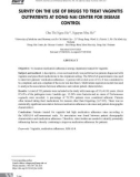 Khảo sát tình hình sử dụng thuốc điều trị viêm âm đạo ngoại trú tại Trung tâm Kiểm soát bệnh tật Đồng Nai
