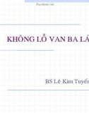 Không lỗ van ba lá - BS Lê Kim Tuyến (Phần 1)