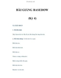 BÀI GIẢNG BASEDOW (Kỳ 4)