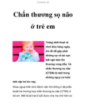 Chấn thương sọ não ở trẻ em