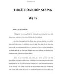 THOÁI HÓA KHỚP XƯƠNG (Kỳ 2)