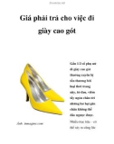 Giá phải trả cho việc đi giày cao gót