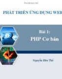 Bài giảng Phát triển ứng dụng Web: Bài 1 - Nguyễn Hữu Thể