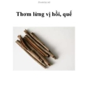 Thơm lừng vị hồi, quế