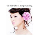 'Lá chắn' cho da trong mùa đông