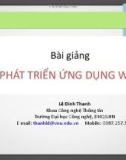 Bài giảng Phát triển ứng dụng web: Chương 4.1 - Lê Đình Thanh