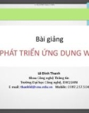 Bài giảng Phát triển ứng dụng web: Chương 9 - Lê Đình Thanh