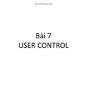 Bài giảng Phát triển web nâng cao - Bài 7: User Controls