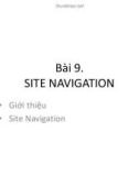 Bài giảng Phát triển web nâng cao - Bài 9: Site Navigation