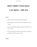 PHÁT TRIỂN TINH THẦN VẬN ĐỘNG - TRẺ EM