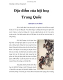 Thư pháp và hội họa Trung Quốc - Đặc điểm của hội hoạ Trung Quốc