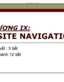 Bài giảng Phát triển Web nâng cao - Chương 9: Site Navigation