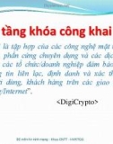 Bài giảng Quản lý khóa trong mật mã - Hạ tầng khóa công khai (PKI)