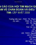 Khuyến cáo của hội tim mạch Quốc gia Việt Nam về chẩn đoán và điều trị suy tim: Cập nhật 2008