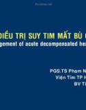 Điều trị suy tim mất bù cấp