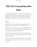 Thịt trâu trong phòng chữa bệnh