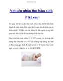 Nguyên nhân tim bẩm sinh ở trẻ em