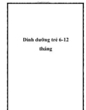 Dinh dưỡng trẻ 6-12 tháng