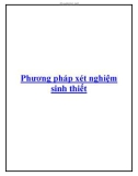 Phương pháp xét nghiệm sinh thiết.