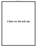 Chăm sóc đôi mắt cận