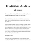 Bí mật ít biết về chất xơ và stress