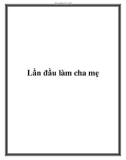 Lần đầu làm cha mẹ