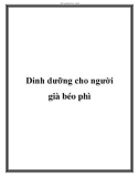 Dinh dưỡng cho người già béo phì