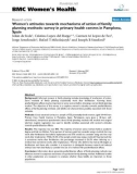 Women's attitudes towards mechanisms of action of family planning methods: survey in primary health centres in Pamplona, Spain