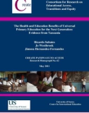 The Health and Education Benefits of Universal Primary Education for the Next Generation: Evidence from Tanzania