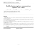 Health education in prisons: assessment of an experience with diabetics