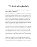 Tủ thuốc cho gia đình