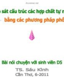 Khảo sát cấu trúc các hợp chất tự nhiên