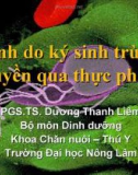 Một số bệnh do ký sinh trùng truyền qua thực phẩm