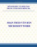 Bài giảng Soạn thảo văn bản Microsoft Word - Trung tâm GDTX Đống Đa