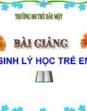 Sự tăng trưởng và phát triển của trẻ em