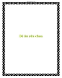 Bé ăn sữa chua