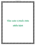 Tầm xuân vị thuốc chữa nhiều bệnh