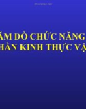 THĂM DÒ CHỨC NĂNG HỆ THẦN KINH THỰC VẬT