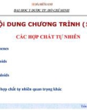 Bài giảng: Hợp chất tự nhiên