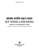 Bảng kiểm dạy/học kỹ năng lâm sàng - PGS.TS.BS. Nguyễn Văn Sơn, ThS.BS Ngô Văn Hựu